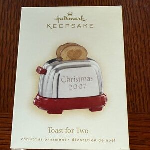 2007 Hallmark Keepsake Christmas Ornament, Toast for Two